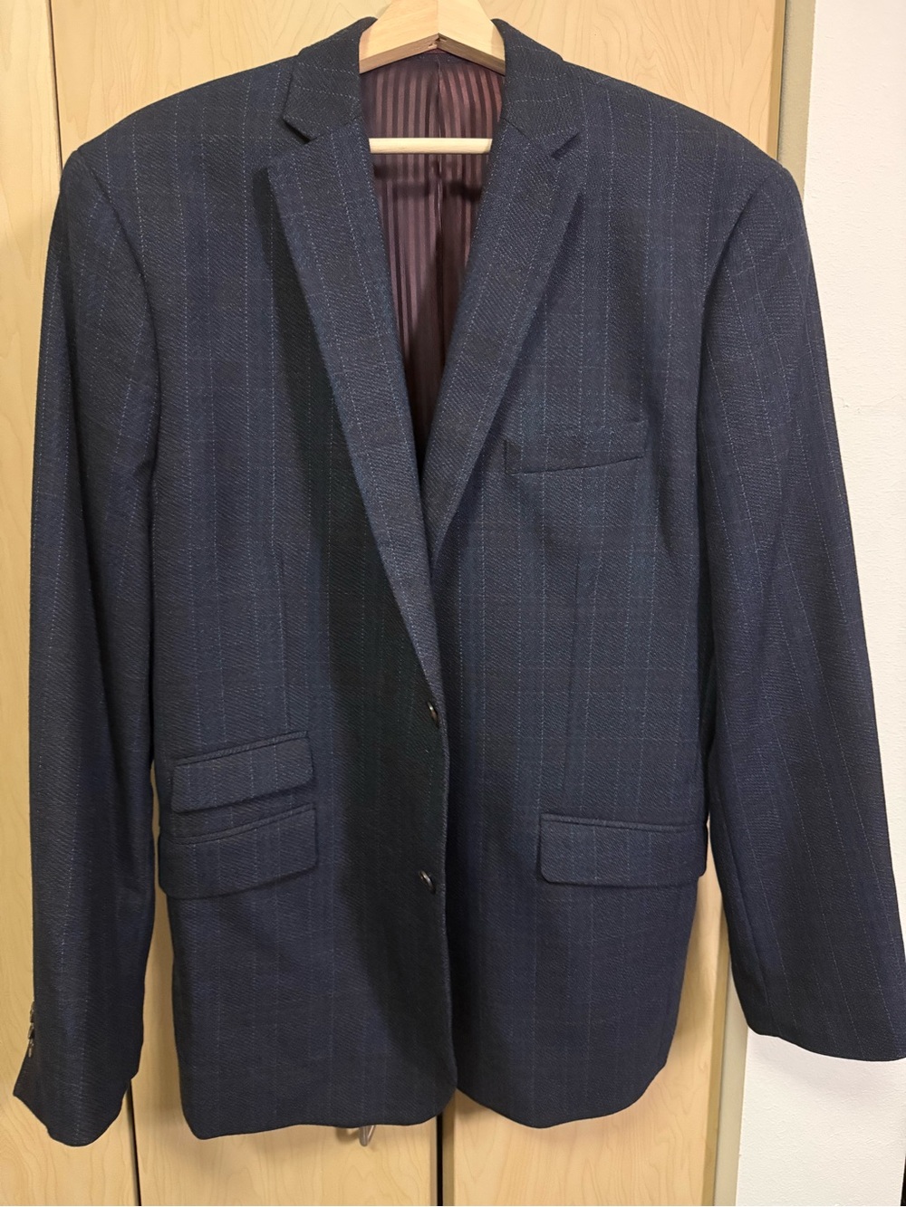 Johnston & Murphy Dark Navy Pinstripe Sport Coat